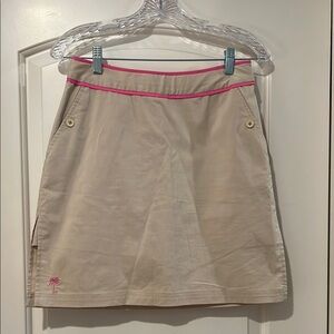 Lilly Pulitzer Pink A-Line Mini Skorts for Resort Wear Vintage Look